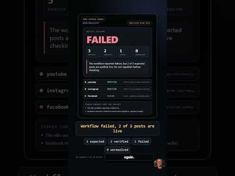 Don't retry failed posts yet ⚠️ #automation #workflow